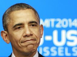 Obama dice que se tiene buena coordinación con la UE para las sanciones económicas que se prevén para Rusia. AP /