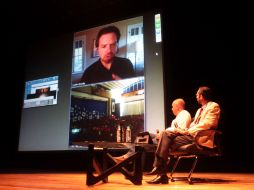 En esta charla, el realizador hizo énfasis en la importancia del 'trabajo de conjunto'.  /