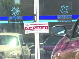 Personal de Inspección y Vigilancia procedió a la clausura de la cooperativa, cuyas oficinas se ubican en la Avenida Américas.  /