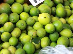 Productores revisan el color y tamaño de limones para poder comercializarlos.  /
