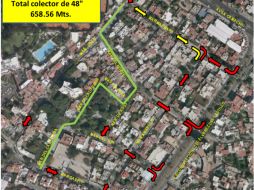 La vialidad se verá afectada con un cierre total en las Calles Mar California, Mar de Kara, Mar de Ross y Mar Egeo. ESPECIAL /