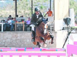 Nicolás Pizarro y ''Polska Scribe'' logró el mejor tiempo con logró el mejor tiempo 38.76 segundos en un recorrido sin faltas.  /