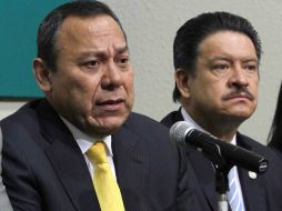 Jesús Zambrano (i) y el aspirante a sucederlo, Carlos Navarrete (d). SUN /