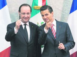 François Hollande y Enrique Peña Nieto signaron más de 40 acuerdos que abarcan diversas ramas, para consolidar el intercambio comercial NTX /