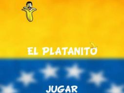 La cara de Maduro aparece en un dibujo en forma de plátano a medio pelar. ESPECIAL /