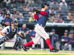 Con un cuadrangular de tres carreras Grady Sizemore dio la victoria a Medias Rojas. AFP /