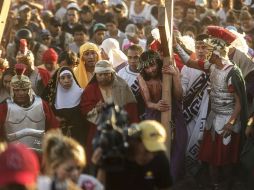 Cada año en San Martín de las Flores se realiza la presentación de la Pasión y Muerte de Cristo. ARCHIVO /