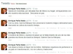 El mandatario dio el mensaje mediante su cuenta de Twitter. ESPECIAL /