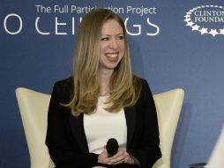 Chelsea hizo el anuncio en un evento público organizado por la Fundación Clinton en Manhattan. EFE /