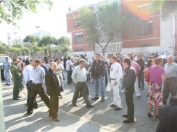 La población fue evacuada en diversas partes donde se sintió el temblor. SUN /