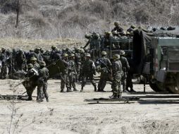 La tensión en Corea se ha intensificado a raíz de las maniobras militares conjuntas de Seúl y Washington. ARCHIVO /
