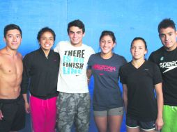 Julián Sánchez, Arantxa Chávez, Andrés Villareal, Carolina Mendoza, Melissa Martínez y Kevin Chávez; todos entrenan con Iván Bautista.  /