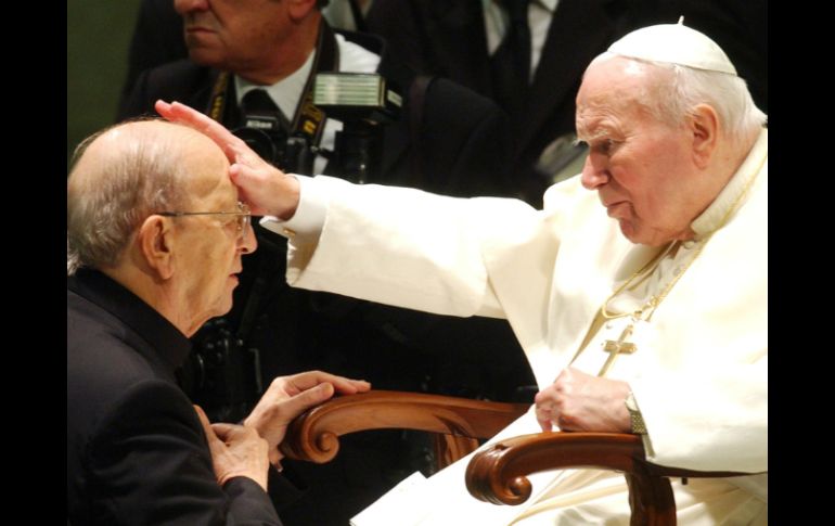 La Arquidiócesis señala que Maciel le juró a Juan Pablo II que era inocente y el Papa le creyó. ARCHIVO /