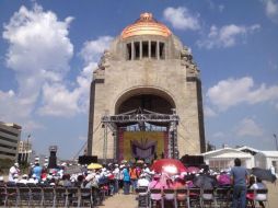 Diversos actores se dieron cita en el evento que inició cerca de las 11:00 horas en la explanada del Monumento a la Revolución. ESPECIAL /