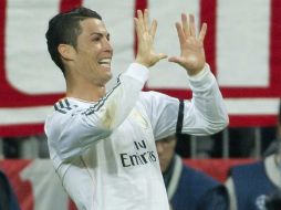 Cristiano anotó dos tantos en el juego de vuelta ante los Bávaros. EFE /