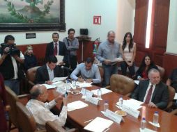 El presidente de la Comisión de Planeación, Miguel Castro Reynoso presentó el Plan General del Poder Legislativo. ESPECIAL /