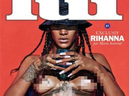 La cantante aparece mostrando los pechos en el cover de la revista francesa ‘Lui’. ESPECIAL /