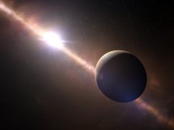 Se espera que el exoplaneta se enfríe y encoja, lo que hará que gire aún más rápido. EFE /