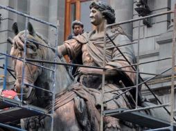 Han pasado siete meses desde que la escultura fuera dañada. ESPECIAL /