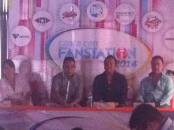 Los jueces del concurso 'Canta con Fanstation 2014'. ESPECIAL /