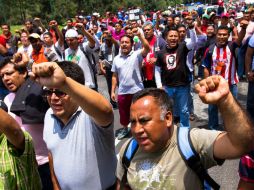 La CNTE demanda a las secretarías de Gobernación y de Educación Pública que continúe la doble negociación salarial. ARCHIVO /