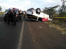 El accidente ocurrió sobre el Circuito Metropolitano Sur a la altura del entronque del fraccionamiento Arvento. ESPECIAL /