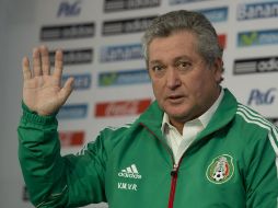 Vucetich estuvo en el estadio 3 de Marzo como comentarista invitados para una cadena deportiva.  /