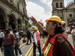 Diferentes edificios de la ZMG fueron evacuados a causa del sismo.  /
