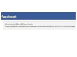 Un mensaje señala 'Tu cuenta no está disponible en este momento debido a un problema en el sitio que esperamos resolver en breve.' ESPECIAL /