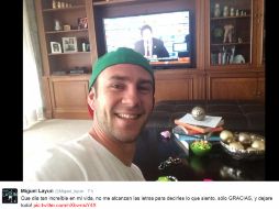 Miguel Layun fue uno de los jugadores que mostró su agradecimiento en las redes sociales. ESPECIAL /