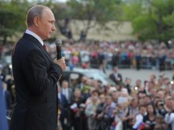 La visita de Putin tuvo lugar en el Día de la Víctoria con un alarde de poderío militar impresionante. AFP /