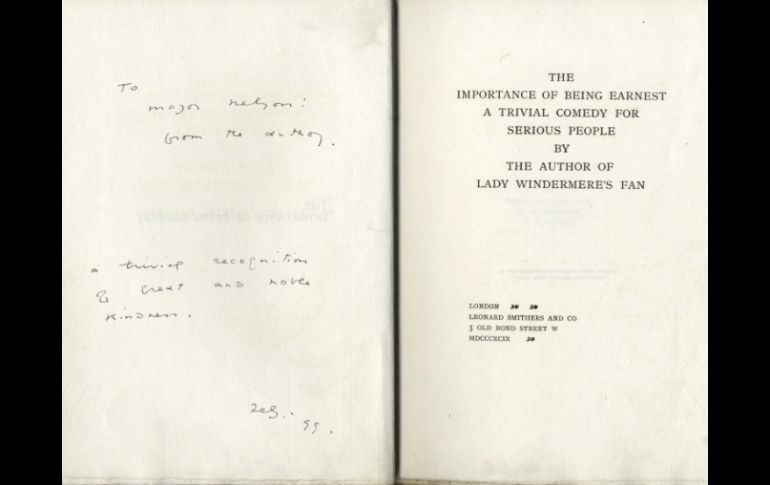 Esta edición de 'La importancia de llamarse Ernesto', fue el último trabajo del escritor antes de caer en desgracia. EFE /