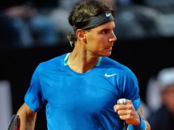 El partido duró más de tres horas, pero al final Rafael se impuso. AFP /