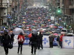 Manifestación pro ETA ocurrida en 2013. Ibil tiene su origen en la parte 'dura' de la organización que en 2011 renunció a la violencia. ARCHIVO /