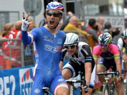 El francés nunca había ganado una etapa de la Gran Gira Europea antes de 2014. EFE /