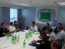 Hace unos días, las autoridades se reunieron para planear el operativo. Tomada de @FSalazarSoni  /