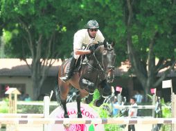 Juan Manuel Luzardo, a lomos de “Kukulcán Las Palmas”, finalizó con el mejor tiempo de la prueba.  /