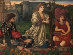 Imagen del cuadro de Edward Burne-Jones (1868-77) 'La canción de amor'. EFE /