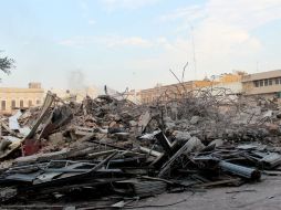 Luego de la demolición, se registran 120 toneladas de acero que quedaron de la estructura. ESPECIAL /