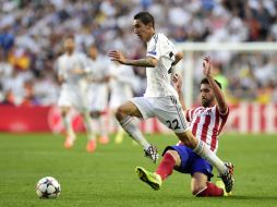 Di María, de 26 años, se llevó el premio 'The man of the match' por su infatigable fulgor físico, capacidad de desborde y calidad. AFP /