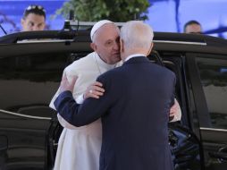 El Papa fue despedido por el presidente del país y el primer ministro israelí. EFE /