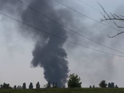 El aparato cayó y 14 militares perdieron la vida, incluido Volodymir Kulcytskiy, general. AP /