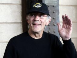 El actor estadounidense, Christopher Lloyd, se mostró muy afable con todos. EFE /
