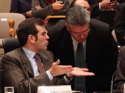 El consejero presidente, Lorenzo Córdova estuvo al frente de la sesión. SUN /