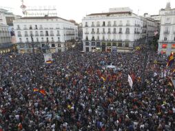 Las autoridades consideran ilegal esta protesta porque no se pidió permiso para su celebración. EFE /