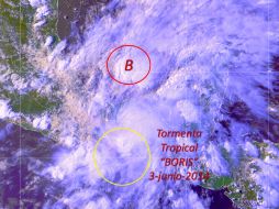 Se prevé que “Boris” ingrese a tierra sobre la costa de Chiapas, durante la mañana de este miércoles. TOMADA DE @conagua_clima  /