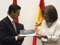 Enrique Peña Nieto se encuentra en visita de estado en tierras españolas. EFE /