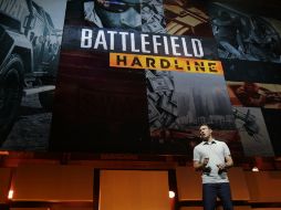 Battlefield Hardline fue uno de los juegos que se presentó. En la foto el productor ejecutivo de Visceral Games, Steve Papoutsis. AFP /