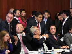 Senadores de las comisiones de Energía y Estudios Legislativos discuten la Ley de Hidrocarburos. ARCHIVO /