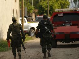 Elementos del Ejército acudieron al lugar.  /